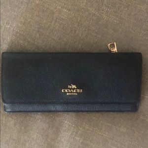 Navy blue coach wallet